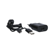 SBS putni punjac USB/microUSB 2.0, 1000 mA, 100/250 V, crni