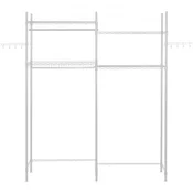 VEVOR Polica za shranjevanje pralnice 4 nivoji 161x34x1965 cm bela