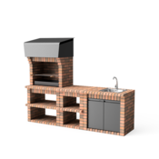 Movelar VOLTERRA + Modul - delovni pult + Modul - umivalnik s pipo - Terracota