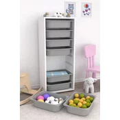 HANAH HOME Višenamenska polica Cara 8N White Grey