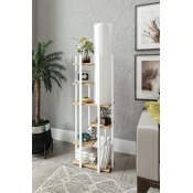 Opviq Podna lampa Vogue, 160 cm, E27, Bela