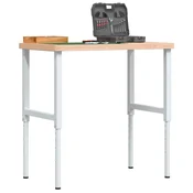 Radni stol 100x60x(73-99,5) cm od masivne bukovine pravokutni