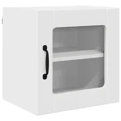 Vidaxl Stenski stekleni omarica LUCCA Bela 40 x 31 x 40 cm
