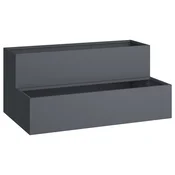 Vrtna saksija Antracit 100 x 60 x 45 cm Celicna vrata