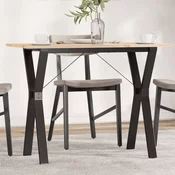 Blagovaonski stol Y-oblika 100x50x75 cm od borovine i celik