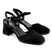 Mona shoes Ženske sandale na štiklu, Crne