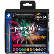 Staedtler Pigmentno kaligrafsko pisalo z vlaknasto konico STAEDTLER, etui za 12 kosov, (21656364)