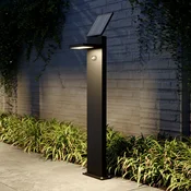 Lucande LED solarna valovna svetilka Silvan, 100 cm, senzor, antracit - Sodobni - grafitno siva (RAL 840-M) - Aluminij