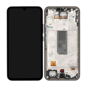 Samsung Galaxy A34 5G A346B - LCD zaslon + steklo na dotik + okvir (Black) - GH82-31200A, GH82-31201A Genuine Service Pack