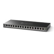 TP-Link TL-SG116E Neupravljano L2 Gigabit Ethernet (10/100/1000) Crno