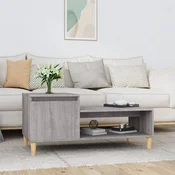 Stolic za kavu boja sivog hrasta 100x50x45 cm konstruirano drvo