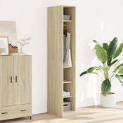 vidaXL Garderobna omara sonoma hrast 30x50x200 cm inženirski les