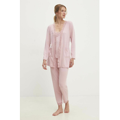 Pižama Answear Lab ženska, roza barva