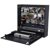 Rek crni dvr box za zid 560×540×150mm