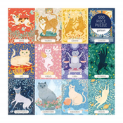 Galison - Puzzle Cat Zodiac - 500 kosov