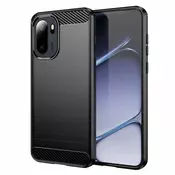 TPU gel ovitek Brushed Carbon za OnePlus 15R - črn