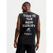 Jack & Jones Majica brez rokavov Eterna 12295670 Črna Loose Fit