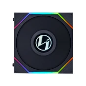 LIAN LI Ventilator za ohišje UNI FAN TL LCD 120, ARGB, PWM, 120mm, 3 Pack + Controller, črn