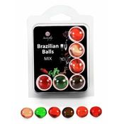 Secret play Brazilian Mix 6 Balls set ulje za masažu 24 g