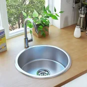 Vidaxl vidaXL Kuhinjsko pomivalno korito s cedilom in sifonom, nerjaveče jeklo