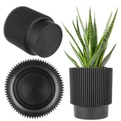 KADAX Cvetlični lonec 15 cm, črn, plastičen pokrov za rastline