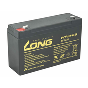 Long Dolga 6V 12Ah svinčena baterija F1 (WP12-6S)
