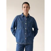 ARMIE Prehodna jakna The Brianna Denim Overshirt moder denim
