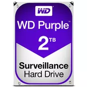 WD Purple notranji trdi disk 2 TB 5400 RPM 64 MB 3.5 Serial ATA III