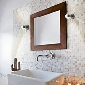 Top Light Puk Wall Mini Plus stenska svetilka, mat krom, steklo, vrtljiva - Hodnik - Sodobni - Kovina