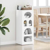 Kreveta Visoki sjaj bijela 40 x 35 x 100,5 cm Konstruirano drvo