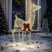 3D božični jelen LOVIISA 200 LED Toplo bela 96 x 40 x 140 cm