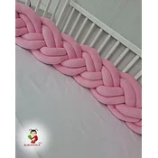 Bubamara037 Pletenica za krevetac, Šestostruka, 360cm, Roze