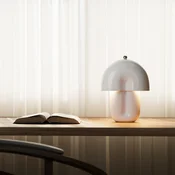 Maytoni LED namizna svetilka Hope, bela, keramika, višina 35 cm, 3000 K - Dnevna soba/jedilnica - Skandinavski