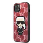 KARL LAGERFELD KLHCP13SPMNIKPI za iPhone 13 Mini rdeča zaščita - Monogram ikonik