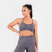 Polleo Womens Fierce Seamless Bra, Grey - XS