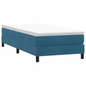 vidaXL vidaXL Box Spring Postelja brez vzmetnice Temno modra 90x210 cm Žamet, (21792829)