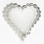 Cookie Cutters Set izsekov valoviti srček 3 kosi