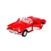 shumee WELLY OLD TIMER 1957 CHEVROLET CORVETTE BREZ STREHE RDEČA 1:34 42360