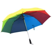 Vidaxl Zložljivi dežnik večbarvni 124 cm