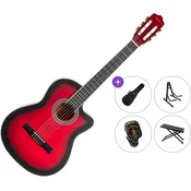 Pasadena PCC-10 Premium SET 4/4 Red Burst Klasicna gitara