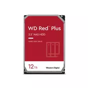 WD trdi disk 12TB SATA3, 6Gb/s, 7200, 256MB RED PLUS