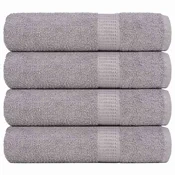 Vidaxl Kopalne brisače FROGN 4 kosi sive 100x150 cm 360 g/m2