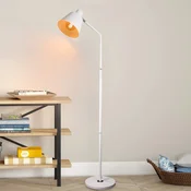Nettlife NETTLIFE talna svetilka za dnevno sobo, vintage stoječa svetilka - 166 cm, retro dizajn, bela kovinska talna svetilka z vtičnico E27, (22148945)