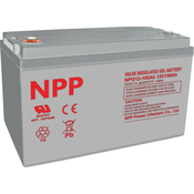 NPP NPG12V-100Ah, GEL BATTERY, C20=100AH, T16, 330x171x214x220, 27,3KG, Light grey