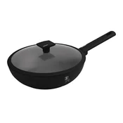 Berlingerhaus WOK ponev s titanovim premazom in pokrovom, 28 cm, iz kolekcije Matte Black