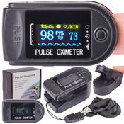 Naprstni pulzni oksimeter in merilnik srčnega utripa LCD