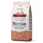 Monge Natural Superpremium Dog Mini Adult Monoprotein Salmon With Rice - 7.5 kg