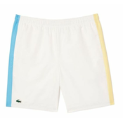 Muške kratke hlace Lacoste Sportsuit Colour-Block Shorts - white/blue/yellow