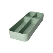 Žajbljevo zelen plastičen organizator za pribor 13,5 x 39 cm – Brandani