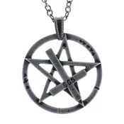 Ogrlica z obeskom Pentagram - LSF4 17